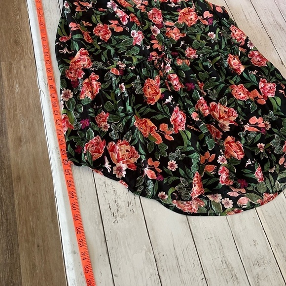 Torrid size 2 Floral Emma Babydoll Challis Tunic Top - Picture 8 of 10